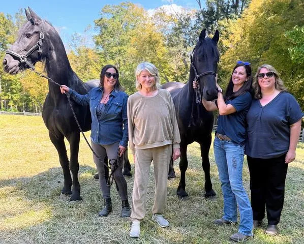 Martha Stewart adota 2 cavalos de resgate, salvando os 'meninos bonitos' da incerteza