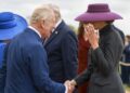 Reino Unido, o presidente Trump e a primeira -dama Melania Trump para visita de estado - dia segundo