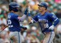 Mike Yastrzemski Belts 2 Homers como Royals Thump Athletics