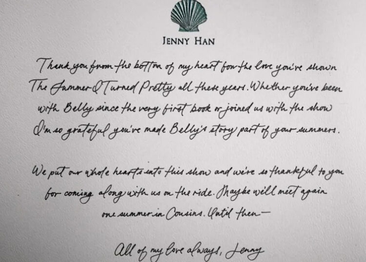 O autor 'tsitp' sugeriu spinoff na carta de final para os fãs?