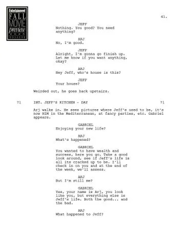O trabalhador de shows em luta de Aziz Ansari descobre que ele tem a vida do rico Bro de tecnologia de Seth Rogen na página de script de "boa sorte" (exclusiva)