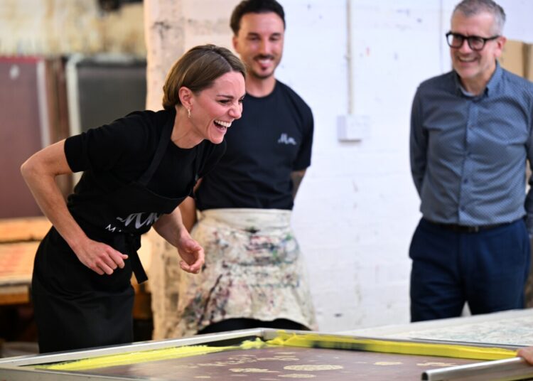 A princesa de Gales celebra o artesanato britânico