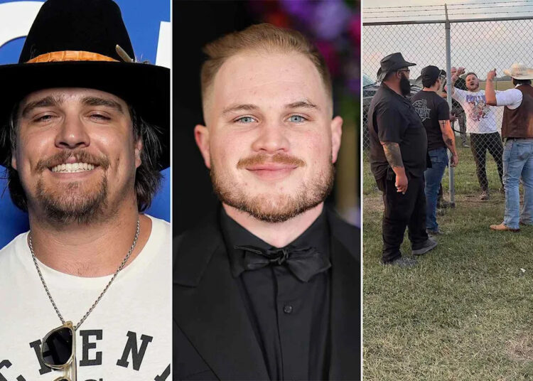 Os cantores country Zach Bryan e Gavin Adcock entram em uma briga no festival de música em meio à sua disputa contínua