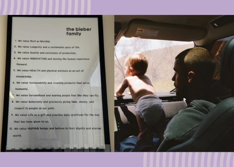 Os valores familiares de Justin Bieber são pais inspiradores