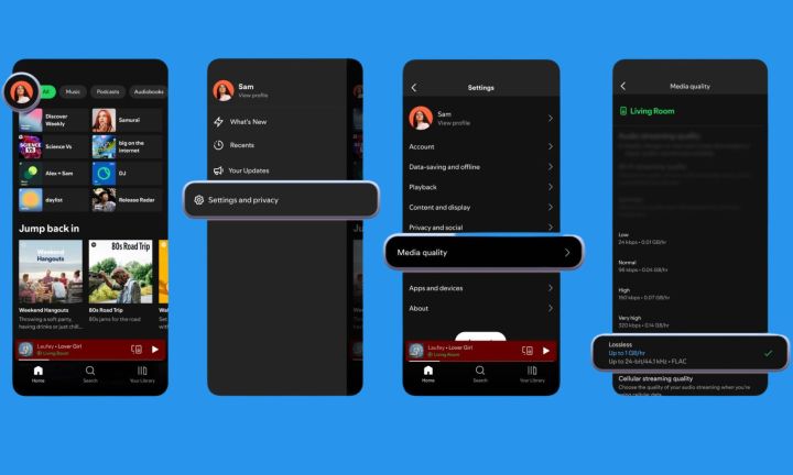 Por fim, o Spotify recebe streaming de música sem perdas