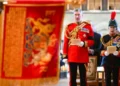 Princesa Anne se junta à cavalaria doméstica na Catedral de Salisbury