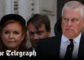 Príncipe Andrew e Duquesa de York não são bem -vindos no Royal Christmas