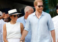 Príncipe Harry e Meghan Markle se misturam com A-Listers no primeiro passeio desde o rei Charles Reunion