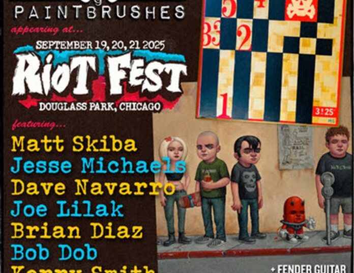 Punk Rock & Paintbrushes reúne música e arte junto com Riot Fest, Furnace Fest e um show da Galeria de Nova York