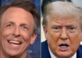 Seth Meyers Spots dizendo que o signo Trump é "absolutamente assustado" sobre a saga de Epstein