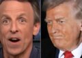 Seth Meyers dá a mais recente obsessão de Trump uma queda digna de bip