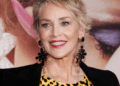 Sharon Stone mostra uma figura feroz em maiô de animais a bordo do barco
