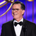 Stephen Colbert venceu seu primeiro Emmy por excelente programa de entrevistas, e eu não estou chorando, você está chorando com a reação dele após o cancelamento do Late Show