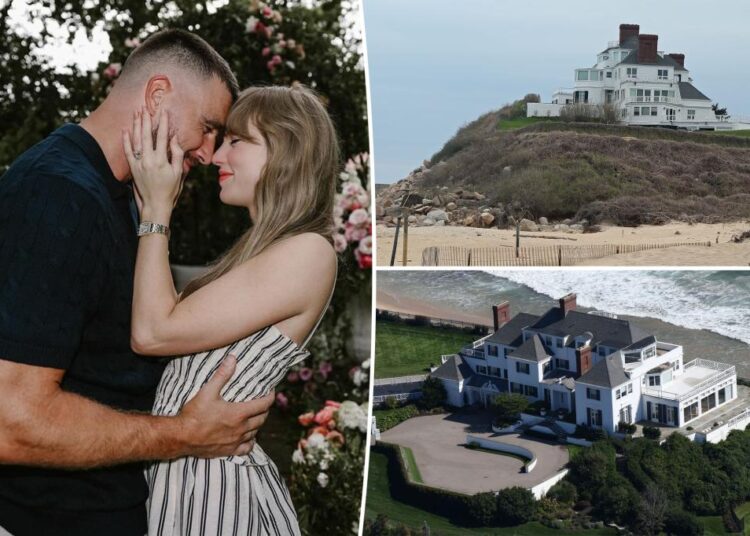 Taylor Swift e Travis Kelce para dar o nó em Rhode Island
