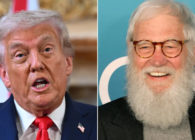 Trump, 79 anos, se encaixa em David Letterman por chamá -lo em Kimmel