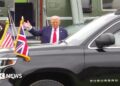 Trump pousa em damas para encontrar Starmer para negociar depois de dizer adeus ao rei - assista ao vivo
