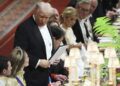 Trump, rei Charles Exchange lisonjeia no banquete de Windsor Castle, encerrando o primeiro dia da visita do Estado do Reino Unido