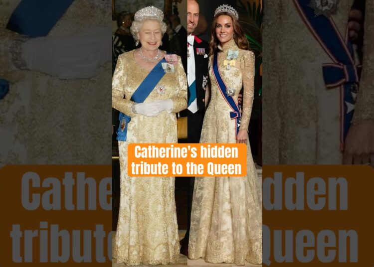 Catherine’s hidden tribute to the Queen #royal #queenelizabeth #katemiddleton