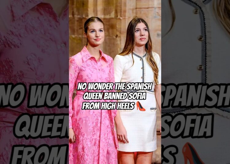 No Wonder the Spanish Queen Banned Sofia from High Heels 👠🤔 #royal #royalfamily #leonor #sofia