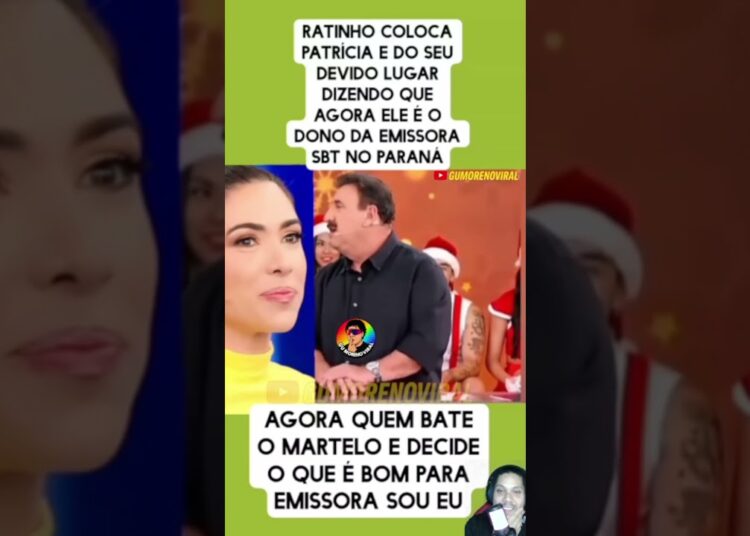 🔥 Ratinho dá recado e coloca Patrícia no lugar 😱👀 SBT Paraná 🚨 #curiosidades #fofoca #sbt #shorts