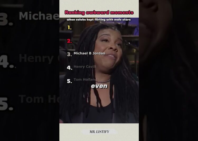 Ranking awkward moments when celebs kept flirting with male stars #ranking