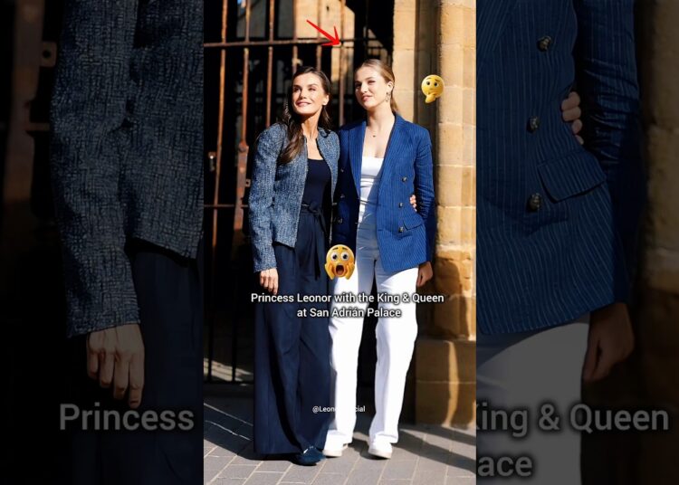 Princess Leonor with the King & Queenat San Adrián Palace
