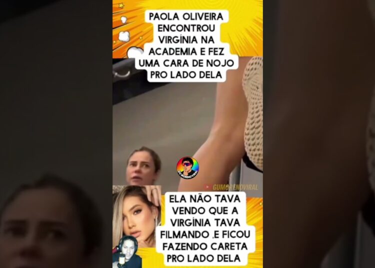 🚨👀 Paolla Oliveira encara Virgínia na academia 💪 #fofoca #shorts #noticias #virginia #paollaoliveira