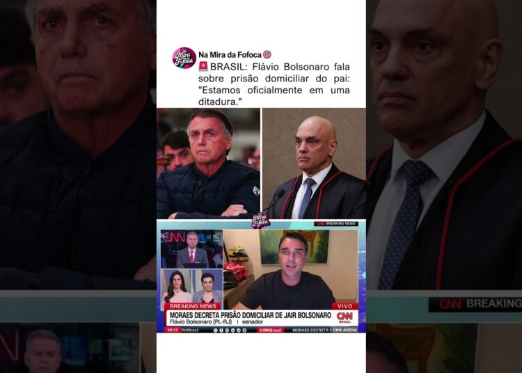 DITADURA?🚨😱Flávio Bolsonaro fala sobre prisão domiciliar Jair Bolsonaro#brasil #noticias #política