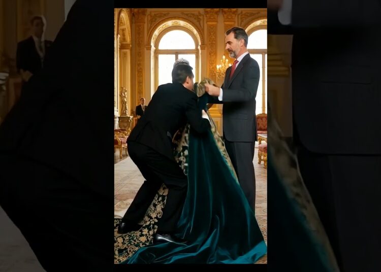 king felipe give dress to letizia but what happened here #spanishroyalfamily #royalfamily #felipe