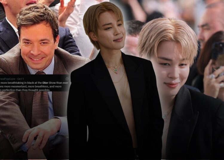 Jimmy Fallon Shocked: Jimin BTS Destroys Hollywood Celebrities’ Dominance at Paris Fashion Week!