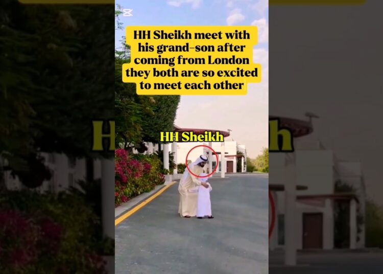 HH Sheikh meet with his grand son #sheikh #love #royalfamily #shorts #al #maktoum uae royal wedding