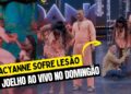 Gracyanne Barbosa sofre lesão no Joelho ao vivo no “Dança dos Famosos”