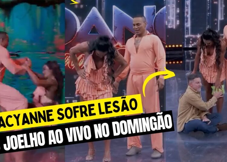 Gracyanne Barbosa sofre lesão no Joelho ao vivo no “Dança dos Famosos”