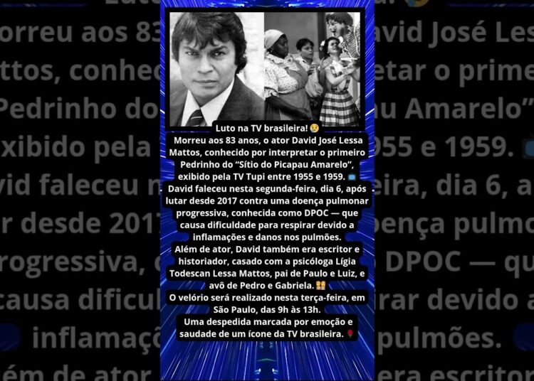 MORRE O PRIMEIRO PEDRINHO DO SÍTIO DO PICAPAU AMARELO 😢📺