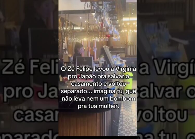 ZE FELIPE LEVOU PARA VIRGÍNIA JAPÃO #zefelipe #virginiafonseca #fofoca #fofoquei #fofocas