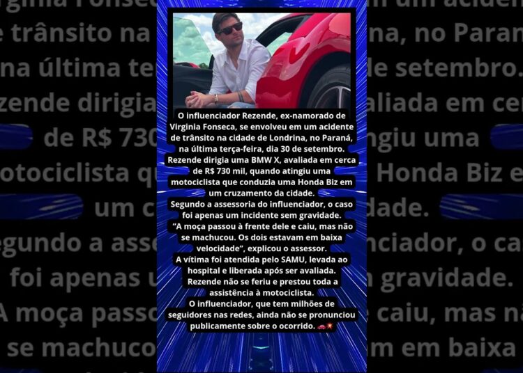 REZENDE SE ENVOLVE EM ACIDENTE NO PARANÁ