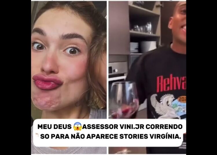 ASSESSOR VINI.JR CORRENDO STORIES VIRGINIA #virginiafonseca #vinijr #fofoca #fofocas