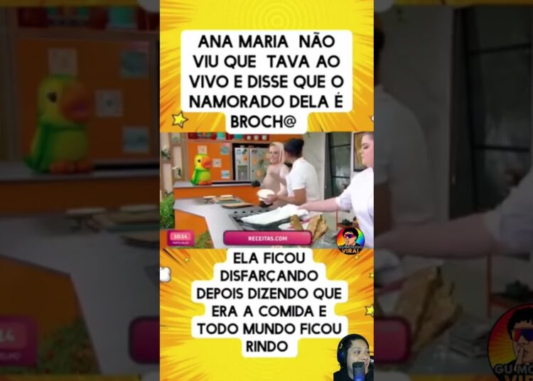 🚨 ANA MARIA PASSOU VERGONHA AO VIVO! 💥 NÃO PERCEBEU QUE ESTAVA NO AR 😱😂 #shorts #globo #polemica