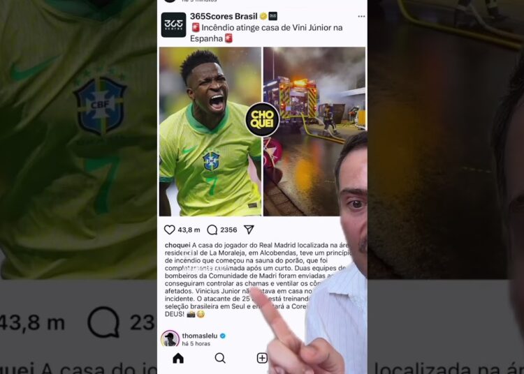 Casa de Vinijr PEGA 🔥 #fofocadefamosos #vinijr #fofoca #noticias #fofocas #realmadrid #madrid