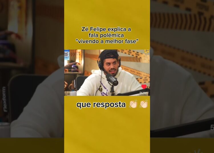 Zé Felipe explica a declaração polêmica sobre viver melhor fase #fofocas #zefelipe #virginiafonseca