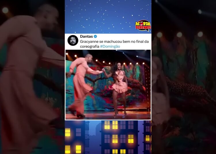 Gracyanne Barbosa se machuca durante apresentação no Dança dos Famosos 2025 e deixa o programa.