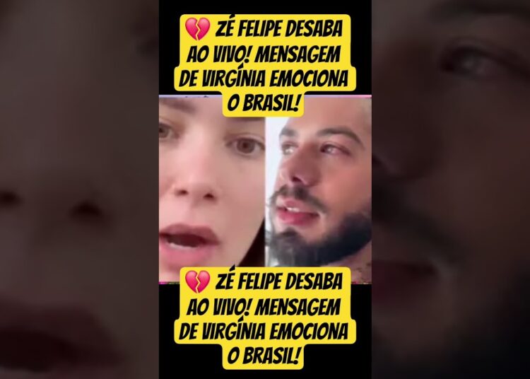 💔 ZÉ FELIPE DESABA AO VIVO! Mensagem de Virgínia Emociona o Brasil!