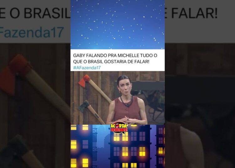 Gaby Spanic falando pra Michelle Barros tudo o que o Brasil gostaria de falar em A Fazenda 17.