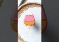 Candy Corn Popsicle🎃 #cookiedecorating #decoratedcookies #royalicing #cookies #cookievideo