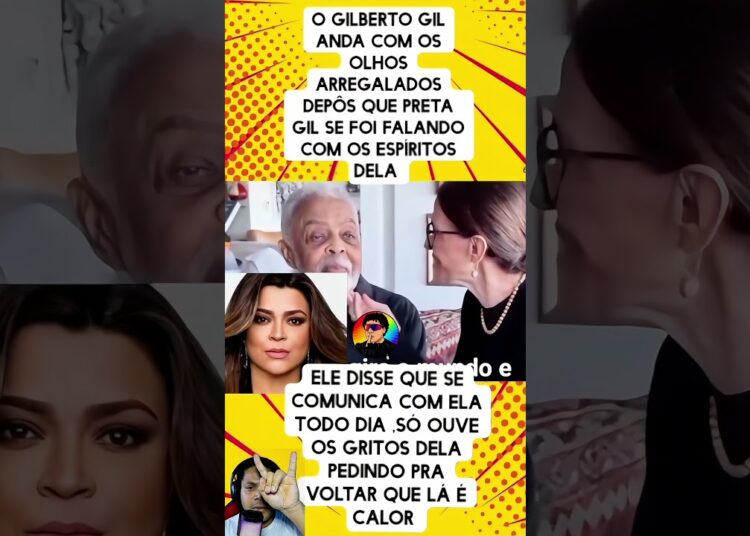 🚨 GILBERTO GIL SURPREENDE! ELE DIZ QUE OUVE PRETA GIL TODOS OS DIAS! 😨🔥 #shorts #famosos #terror