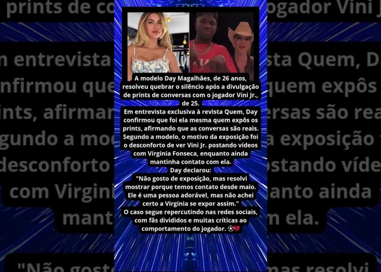 MODELO EXPÕE VINI JR E DIZ QUE NÃO ACHOU CERTO VIRGINIA SE EXPOR 💥