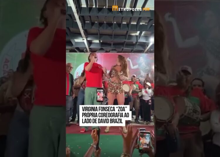 #Virginia Fonseca “zoa” própria coreografia ao lado de David Brazil  #celebridades