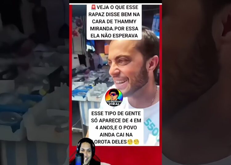 🚨 Veja o que esse rapaz disse pra Thammy Miranda! 😱 Ela não esperava por essa! 💥 #viral #shorts