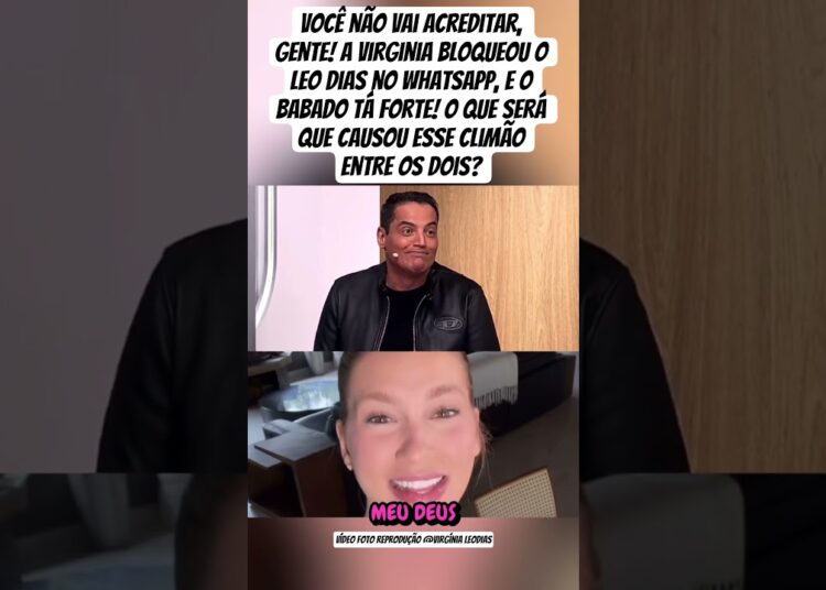 Virginia bloqueou Leo Dias no WhatsApp?