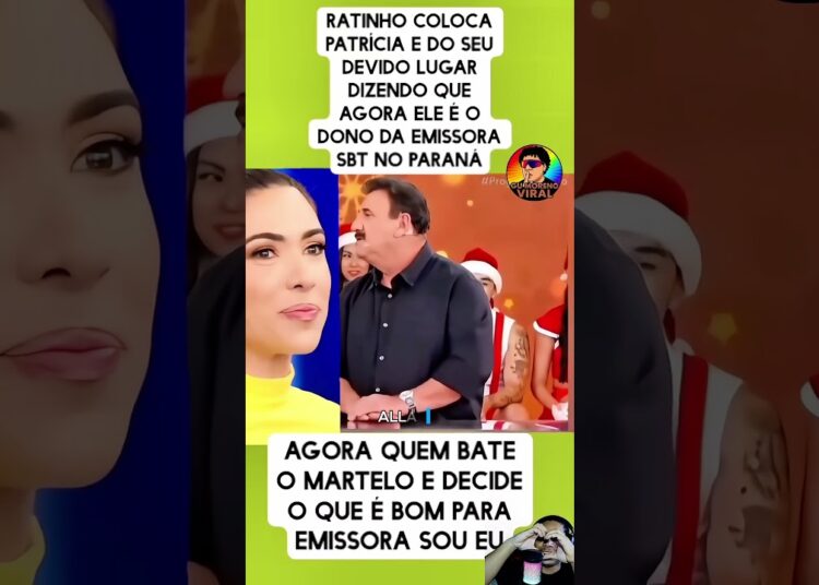 😳 Ratinho dá recado DIRETO pra Patrícia Abravanel! “Agora quem manda sou EU!” 💥📺 #sbt #treta #shorts